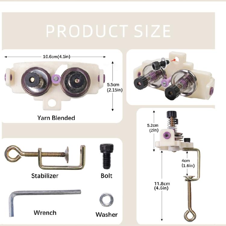 Yarn Winding Guide Double Head Yarn Guide Yarn Winder Accessories for Crocheting