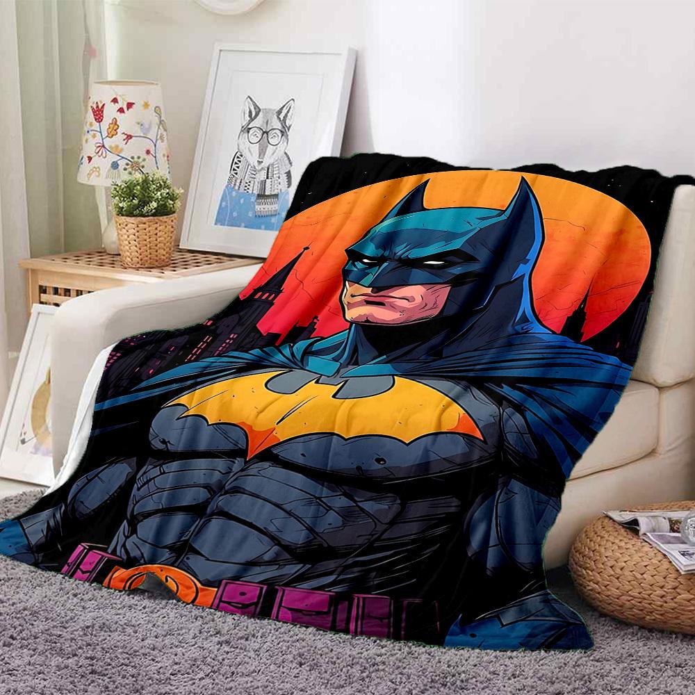 1pc Batman Flannel Throw Blanket Soft, Warm & Cozy for Couch, Bed, Office, and Travel Versatile All Season Gift, Christmas Present