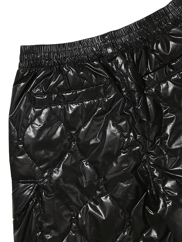 BBC EARTH W Primaloft Wave Quilted Skirt Pants_Black