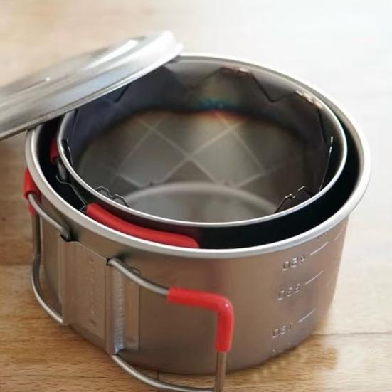 Camp Stove Windscreen Ultra-light Stainless Steel Alcohol Stove Rack Windshield Multi-Functional Lamp Cover for Outdoor Camping Hiking