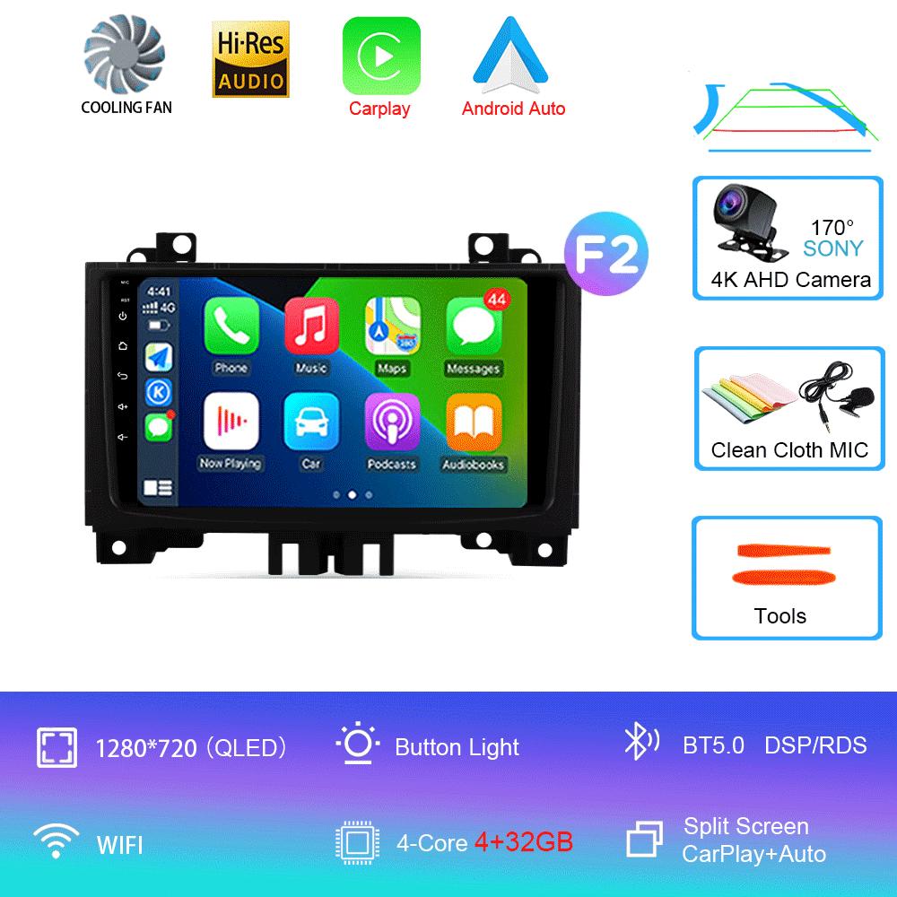 Car Radio 9" Android 14 For Mercedes Benz Sprinter For VW Crafter 2006- 2016 Android CarPlay 4G WIFI GPS Navigation No 2din DSP