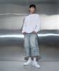Pichibeullaeg Vertical Logo Long Sleeve Tee (White)