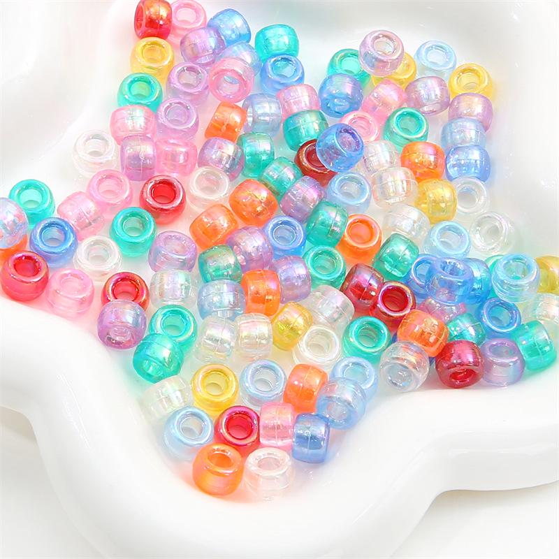 Akrylowe Koraliki Beczułki do Bransoletek DIY - Zestaw Edukacyjny do Nawlekania i Akcesoriów Jubilerskich dla Dzieci