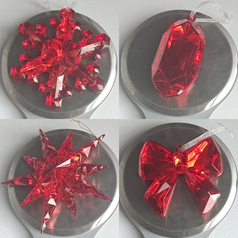 Snowflake Christmas Tree Crystal Decor Acrylic Home Decor Christmas Hanging Home Decoration