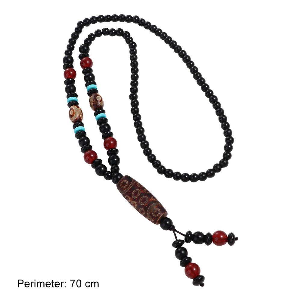 Agates Pendant Sweater Chain Girl Necklace Fashion Jewelry Men Necklace Ethnic Style Necklace