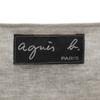 agnes b. Made In Japan Short Sleeve Cut Charcoal Gray Women Used