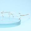 Women Reading Glasses Frameless Anti-Blue Presbyopic Glasses 0 To +4.0  Diamond Rimmed Glasses  Anti-Reflective