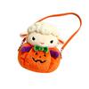 Funny Halloween Pumpkin Face Plush Toy Bag for Holiday Decor and Gift