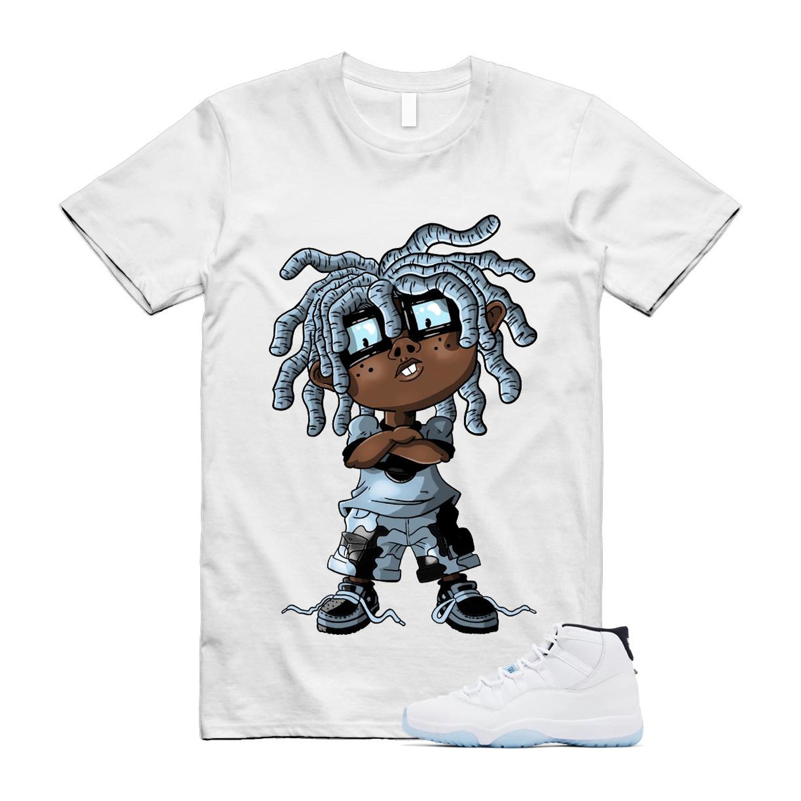 11 Legend Blue White Black 2024 T Shirt Match CHONGO XL