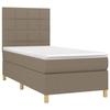 VidaXL Slat Bed Base with Mattress and LED, Upholstered Bed, Single Bed, Adult Bed for Interior Bedroom, 3135401