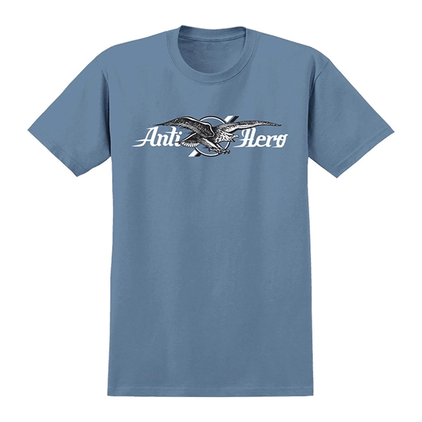 Anti Hero AIR MAIL Skateboard T Shirt SLATE BLUE L