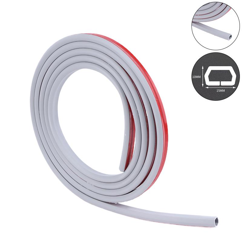 3/5Meters Pvc Floor Cord Cover Sheaths Flexible Electrical Conduit Cable Protectors Self-Adhesive Cable Hiders