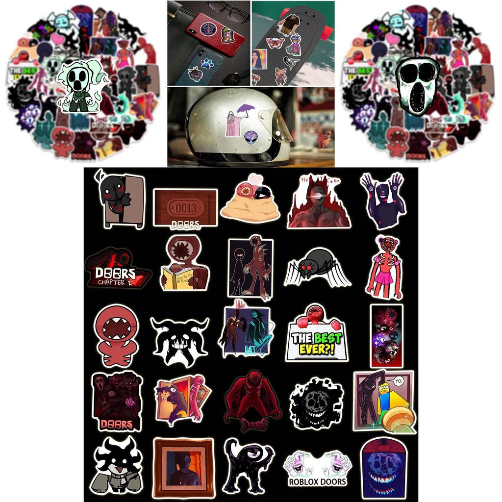 Doors Roblox Figure Stickers A Must-have For All Fans Of Blox And Players Set Of 50