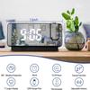 8 inch Projection Alarm Clocks Large Screen Projection Time LED Digital Alarm Clock USB Plug-in 180° Rotatable