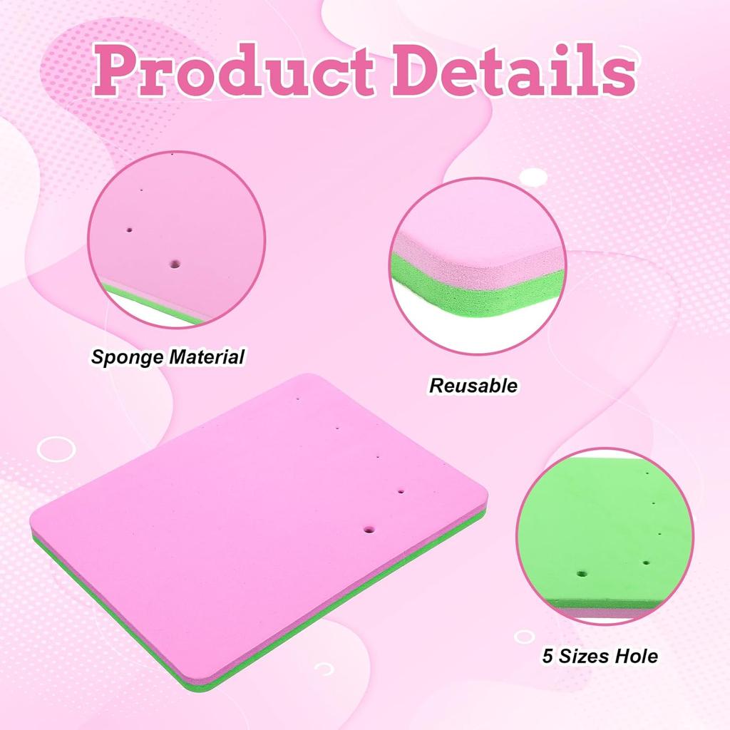 SHENLIU Fondant Mat, Fondant Flowers Foam Pad, Silicone Crafts Mats Rectangular Fondants Cake Sponge, Flower Drying Mat Clay Modelling Tools for