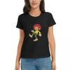 Damen T-Shirt Pumuckl Sommer Kurzarm T-Shirts Rundhals Baumwolle T-Shirts Kleidung Tops Streetwear