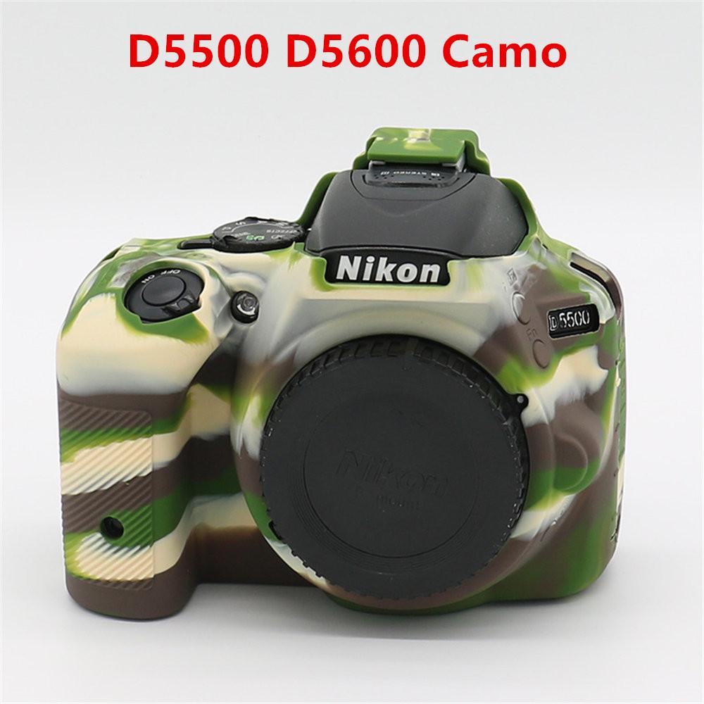 Soft Silicone Rubber Armor Camera Bag Case For Nikon Z50 Z6 Z7 Z6II Z7II D5500 D5600 D7000 D7100 D7200 D600 D610 D750 DSLR Cover