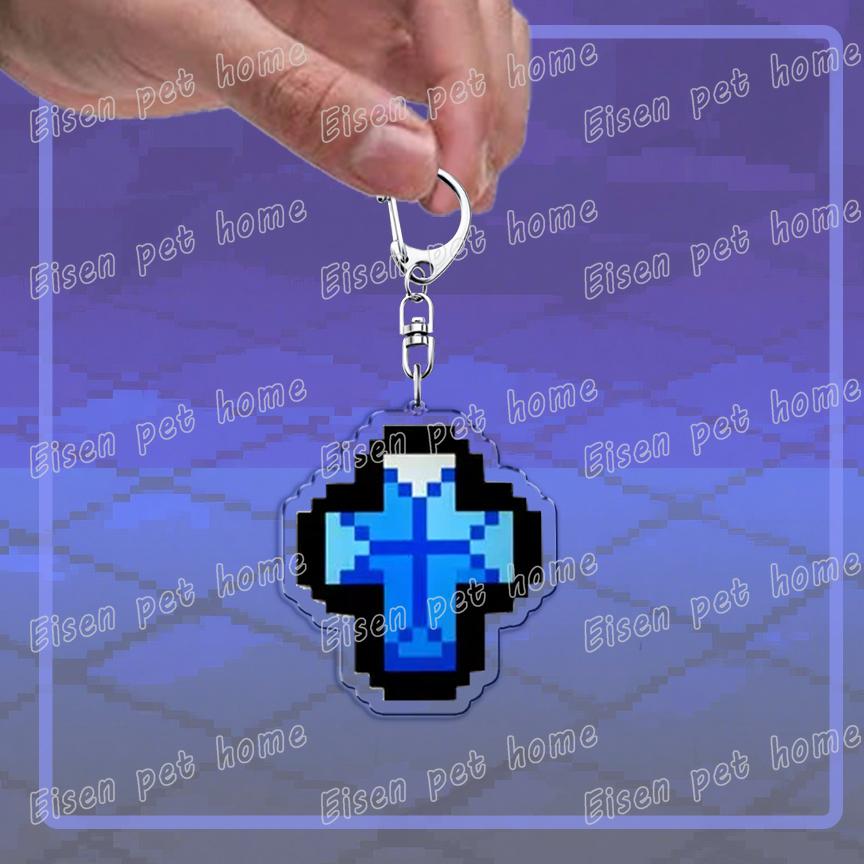 

Video Game Figures Keychains for Accessories Bag Horror Pixel Keyrings Jewelry Friends Rebirth Gaming Gifts