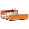 VidaXL Cadre de lit sans matelas cire marron 200x200cm bois pin massif 3323757