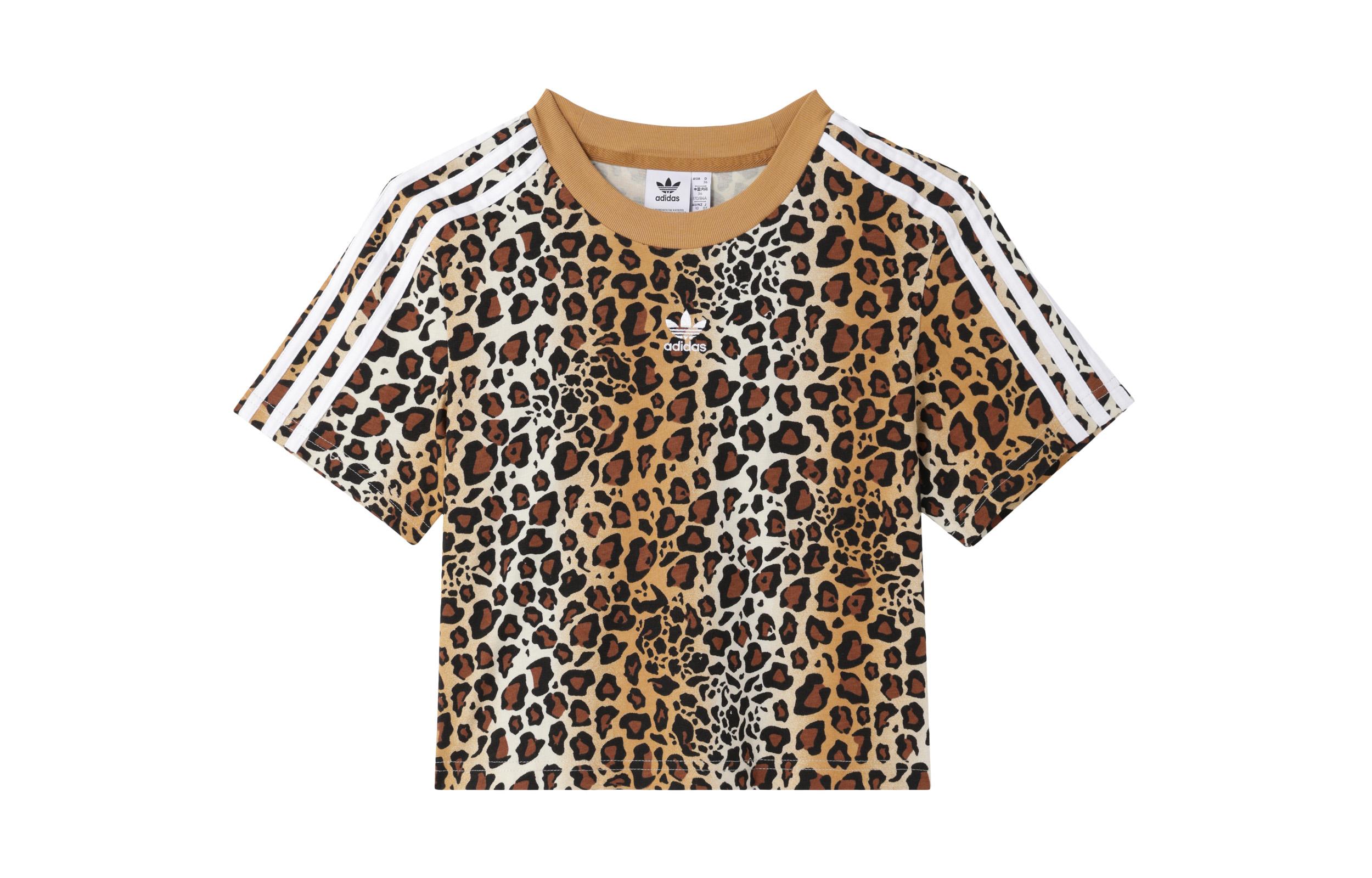 Adidas Originals T Shirt Women s Leopard Print HB4755 32