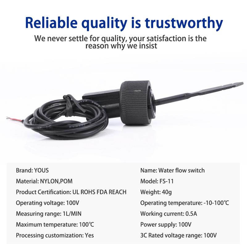 Water Flow Sensor Switch Hall Effect Flowmeter Fluid Meter Counter 1L/min Flowmeter Counter Water Flow Sensor