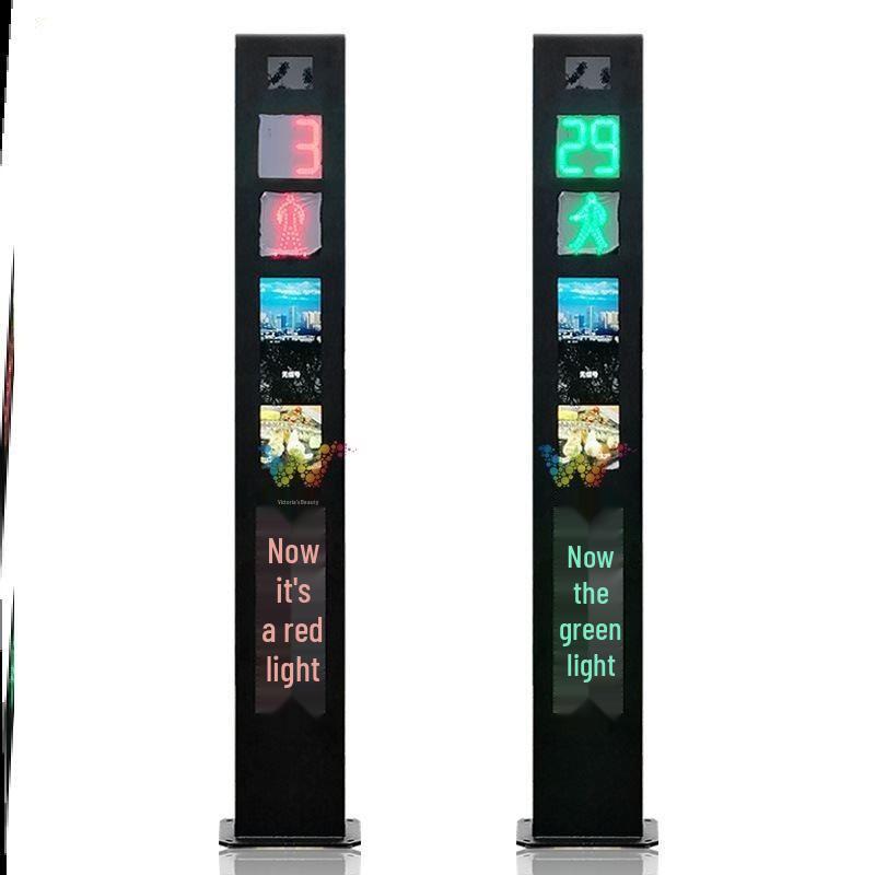 Solar-Powered Mobile Traffic Signal Light for Vehicles & Pedestrians