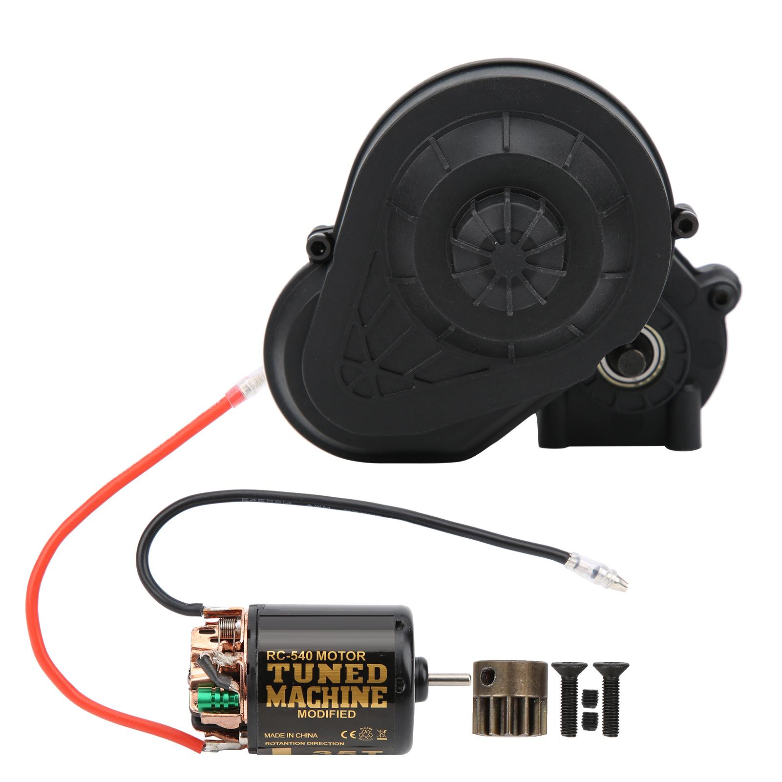 

Gearbox with 35T External Carbon Brush 540 Brushed Motor for Axial SCX10 SCX10 II 90046black чорний