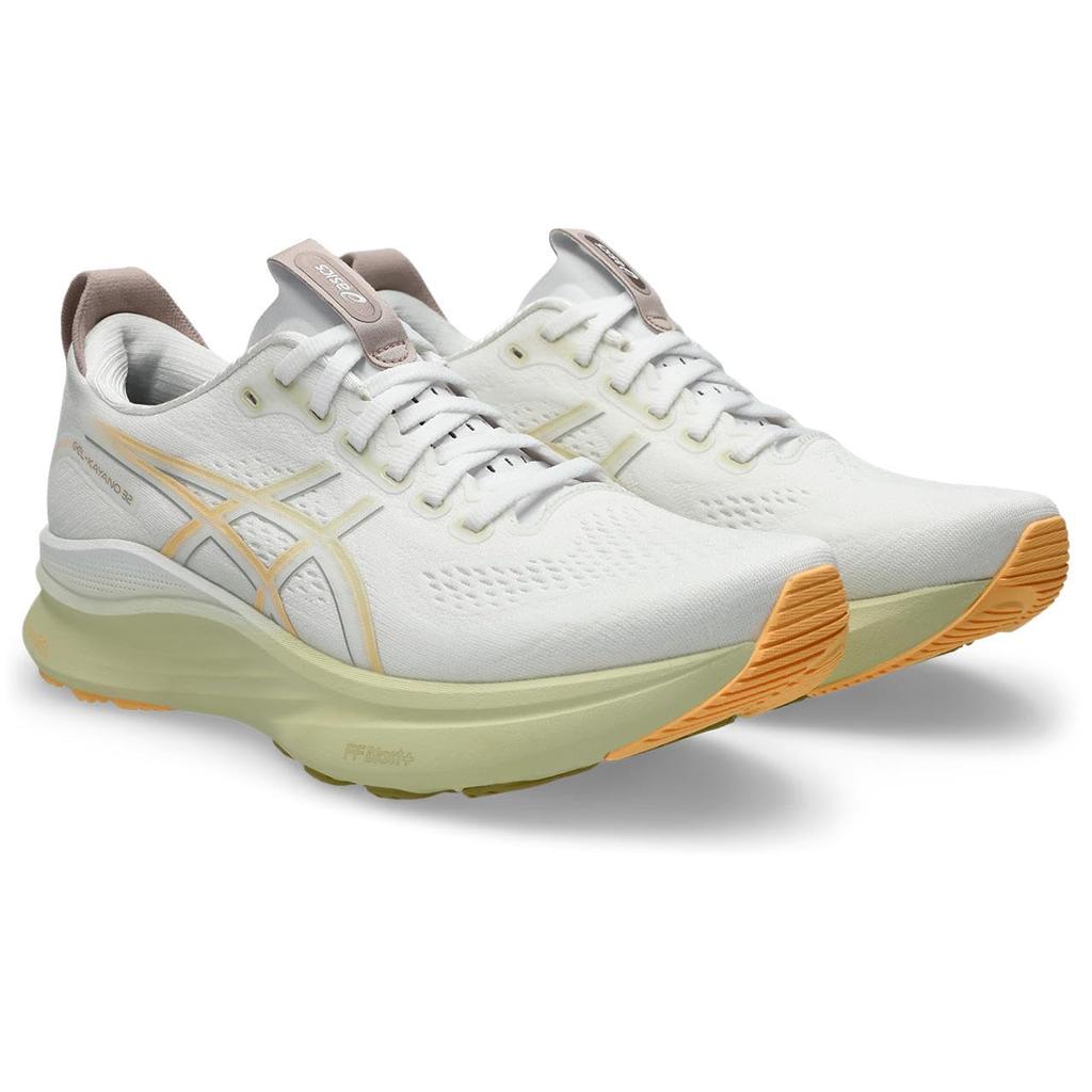 ASICS 32 Running Size 101 2E GEL-KAYANO Shoes, 1011C052, Men's, (White/Orange Glow), 28.5 cm,