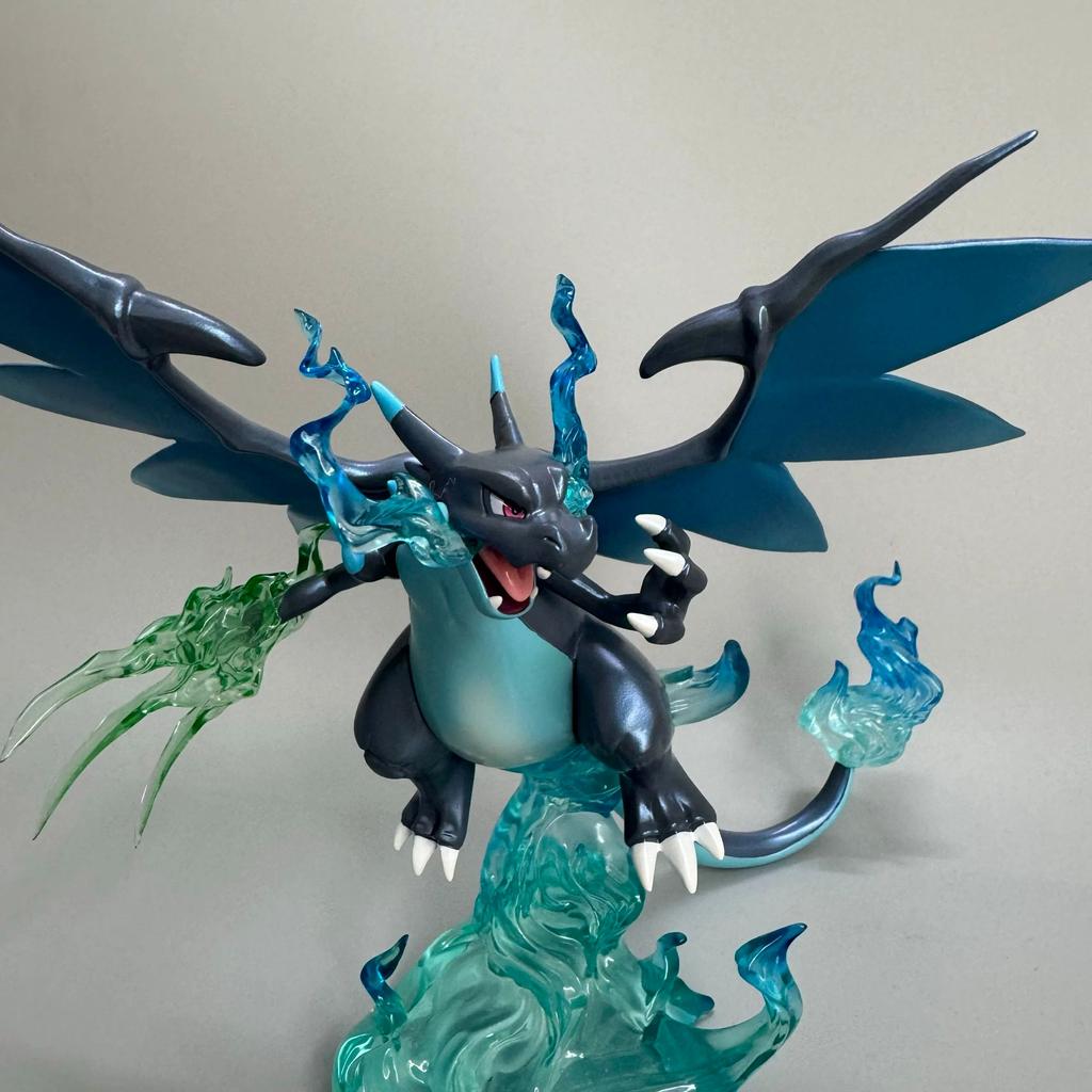 Pokemon Pika Charizard Action Figure Black Charizard Anime Figurine PVC Statue Model Doll Collection Decor Toy Kid Birthday Gift