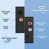 Coaxial Audio Converter SPDIF To RCA/3.5mm Stereo Adapter With Multiple Audio Output Options For TVs/Speakers, Headphones