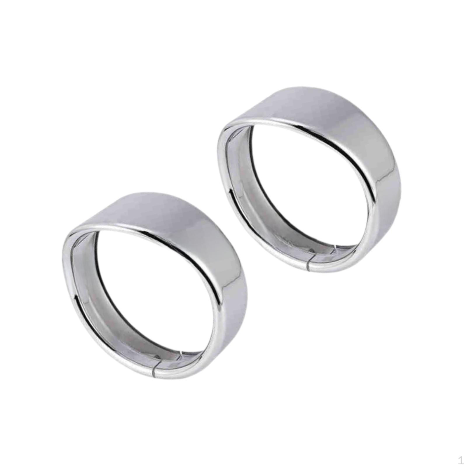 

4,5-дюймова кришка мотоциклетної протитуманної фари Легке встановлення Легке декоративне кільце Козирок фари для срібний