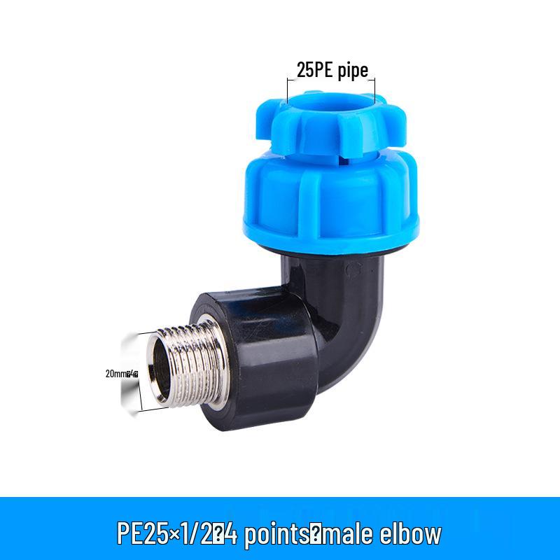 PE Quick Connect Water Pipe Fittings: 4-Point, 6-Point, 25mm Direct Tap Union