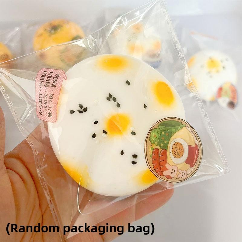 Simulated Food Stress Ball Potato Rice Cake Squishy Fidget Squeeze Toy Soft Elastic for Adult Kids Stress Relief Home Desk Decor