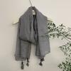Korean Version Of Intellectual Style Linen Cotton And Linen Thin Scarf Fashionable Women'S Travel Shawl Versatile Foreign Style Silk Scarf