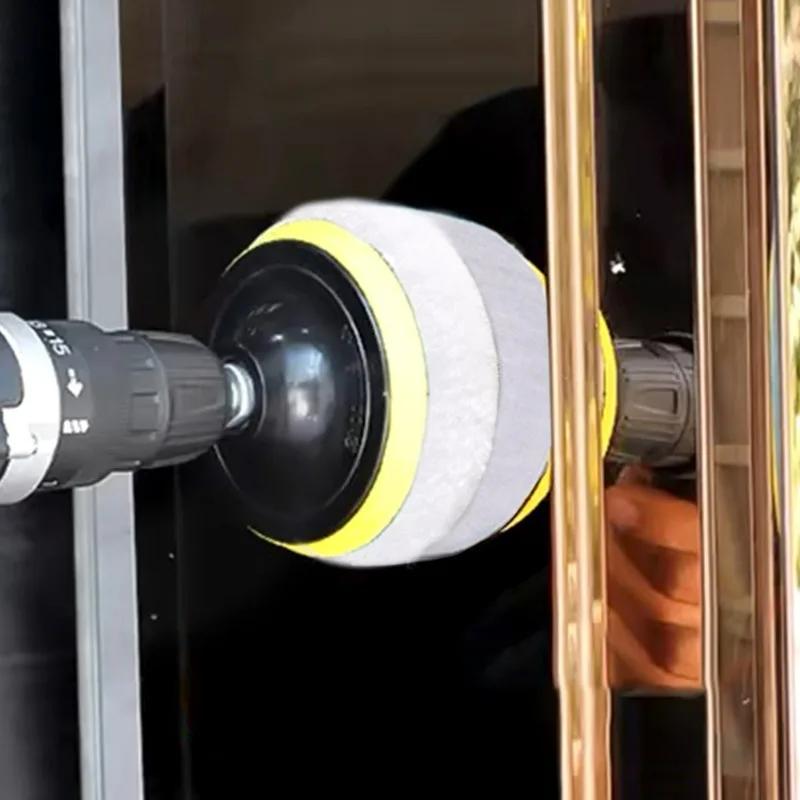 3/4/5/6/7 Zoll Polierset Polierpad Autowachs Schwamm Scheibe Wollrad Autolackpflege Polierpads für Autopolierer