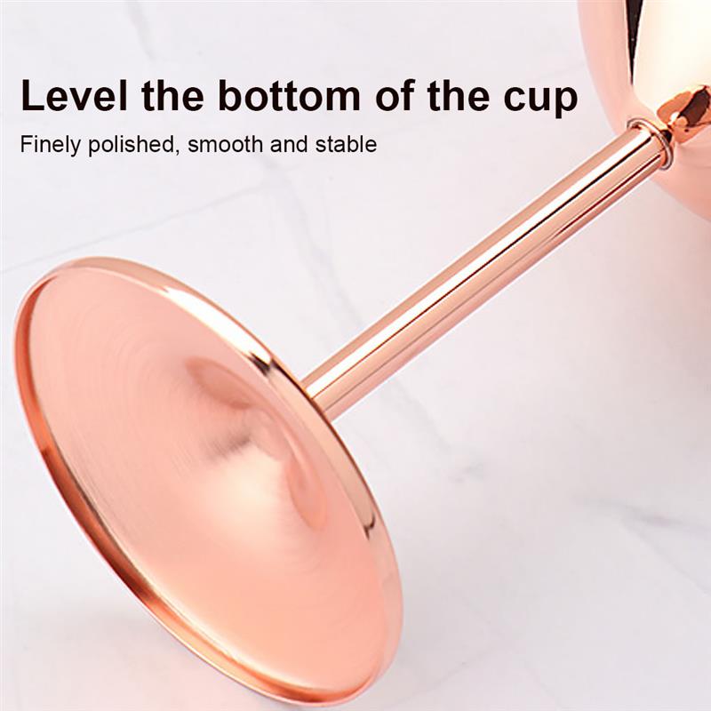1Pc 500ml Stainless Steel Goblet Champagne Cup Wine Glass Cocktail Glass Creative Metal   for Bar Restaurant Wine Glass