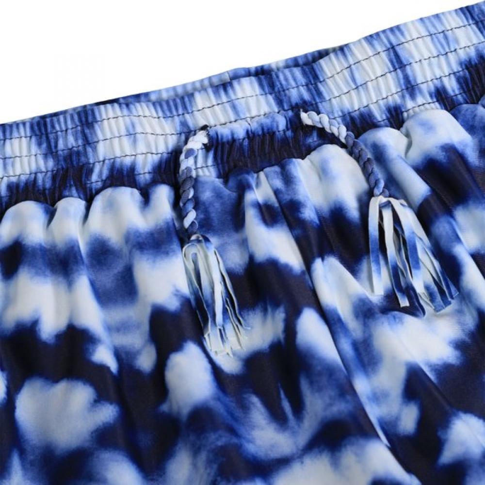 Molo 9 14 Years Nich Blue Tie Dye Uv Swim Shorts Akis9sw017