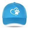 Neue Unisex Damen Mode Niedliche Hundepfote mit Pfirsichherz Baseballkappen für Hip Hop Baumwolle Trucker Cap Bone Papa Hüte