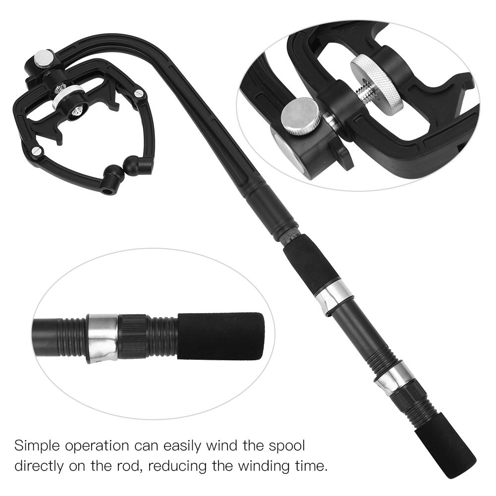 Tragbares PVC Angelschnur Aufwickelwerkzeug Spinnrolle Spule Aufspulstation System Tackle
