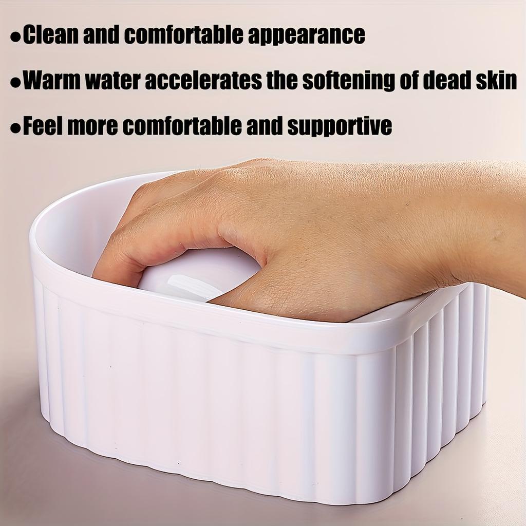 Japanese Styl Manicure Soaking Bowl Professional Polish Care Hand Soaking Bowl Nail Polish Tray Nail Care Tool, Nail Polish Nail Cleaning Tool