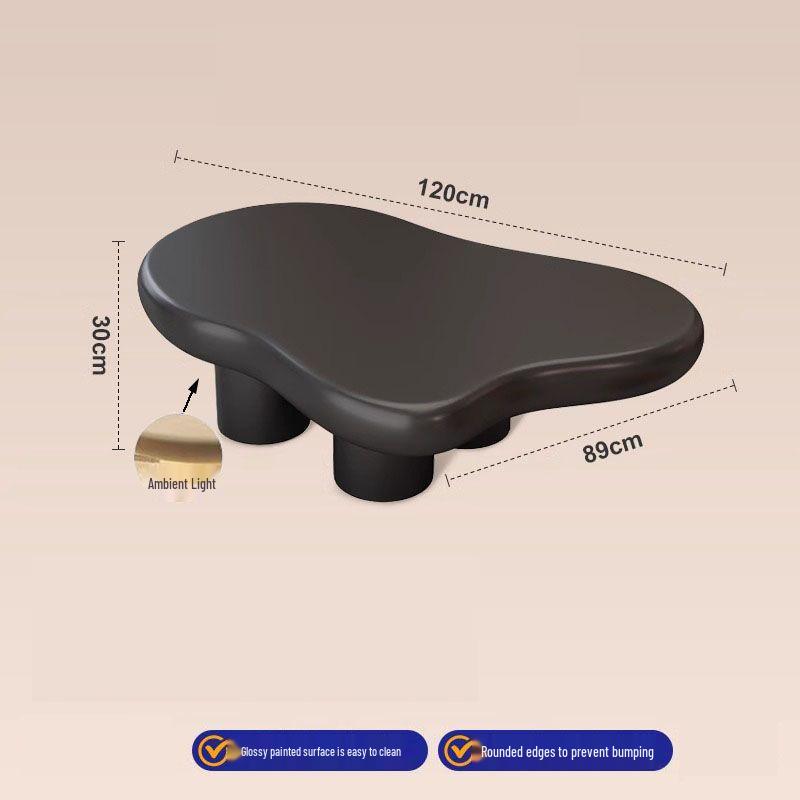 Tavolino da Caffè a Forma di Nuvola - Design Francese di Lusso per Soggiorni Moderni e Piccoli Appartamenti