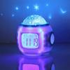 Music Starry Sky Clock Students Children Alarm Clock Colorful Atmosphere Light Projection Clock Lazy  Electronic Alarm Clock