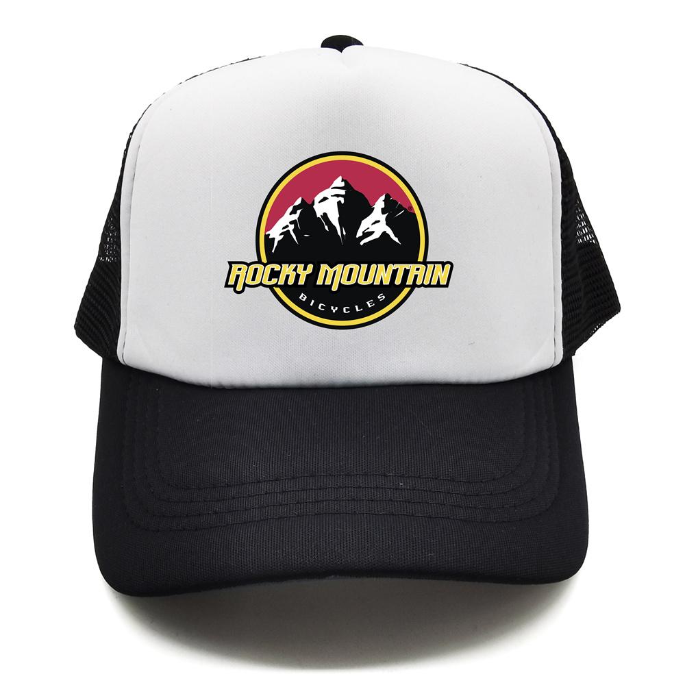 Rocky Mountain Bike Trucker Cap Unisex Funny Rocky Mountain Hat Baseball Cap Cool Summer Unisex Mesh Net Caps
