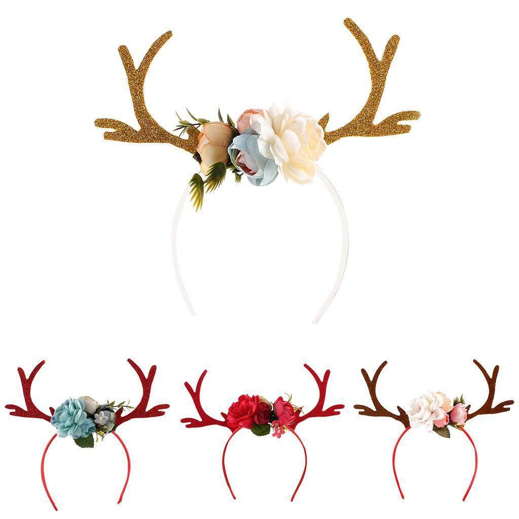 Bellissimo Copricapo con Corna di Renna per Donne Ragazze Perfetto per le Feste di Natale