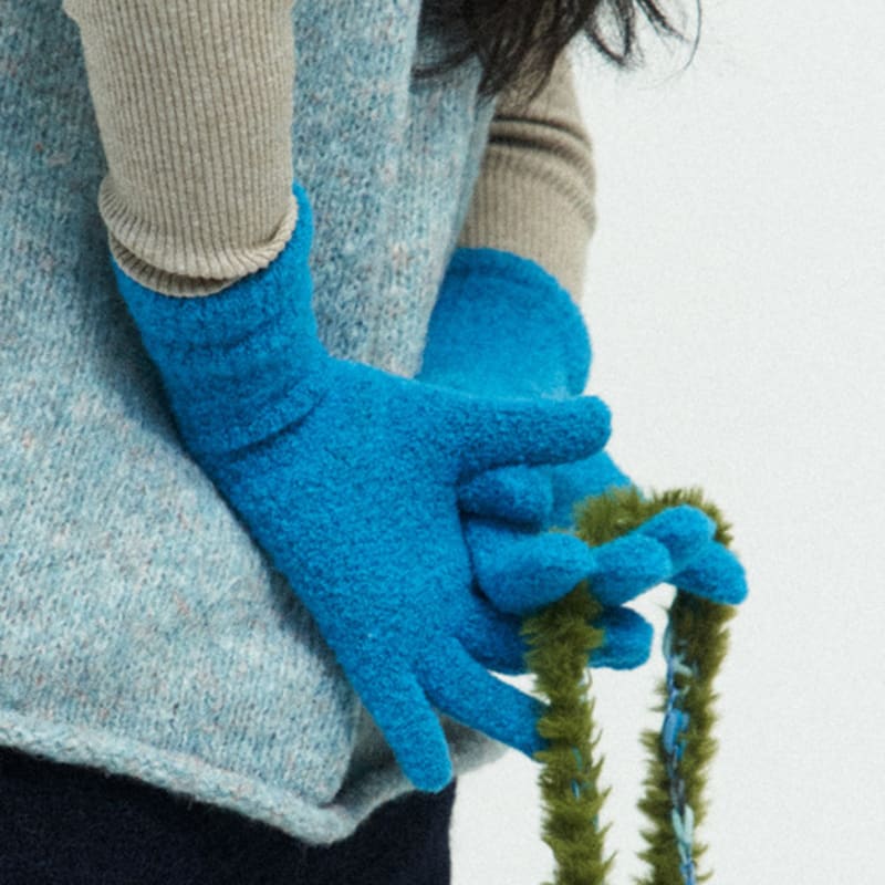MISU A BARBE TEAL MONSTER GLOVES