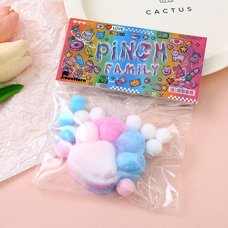 Dekompresní hračky s kočičí tlapkou, kawaii kreslené antistresové hračky na odbourání stresu