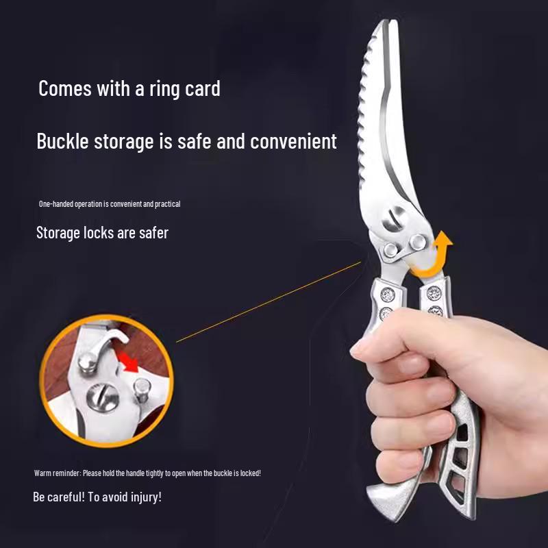 Seiko Multifunctional Stainless Steel Kitchen Scissors for Poultry and Bones