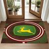 John Deere Design Crystal Velvet Rug Soft Decorative Mat for Bedroom Entrance