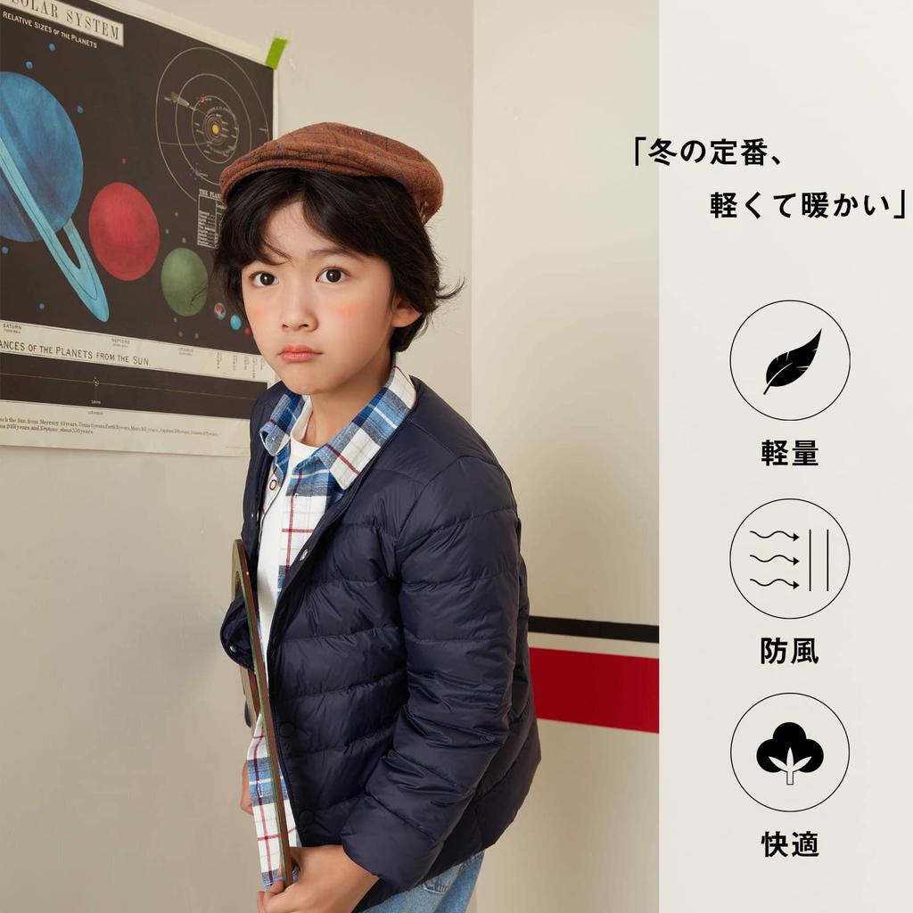 MORGEN SKY Kamizelka puchowa Jednolita Zapinana na guziki Ultralekka Luźna Ciepła Odzież wierzchnia dla Chłopców Dostępna we Wszystkich Kolorach i Rozmiarze 8185 Płaszcz, Bielizna, Cienka,