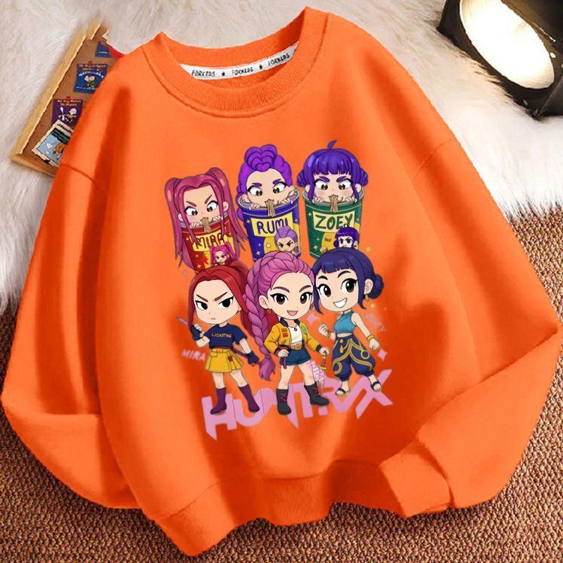 Children's Cartoon Witch Hunt Team Hoodies, Spring and Autumn Boys' and Girls' Casual Hoodies